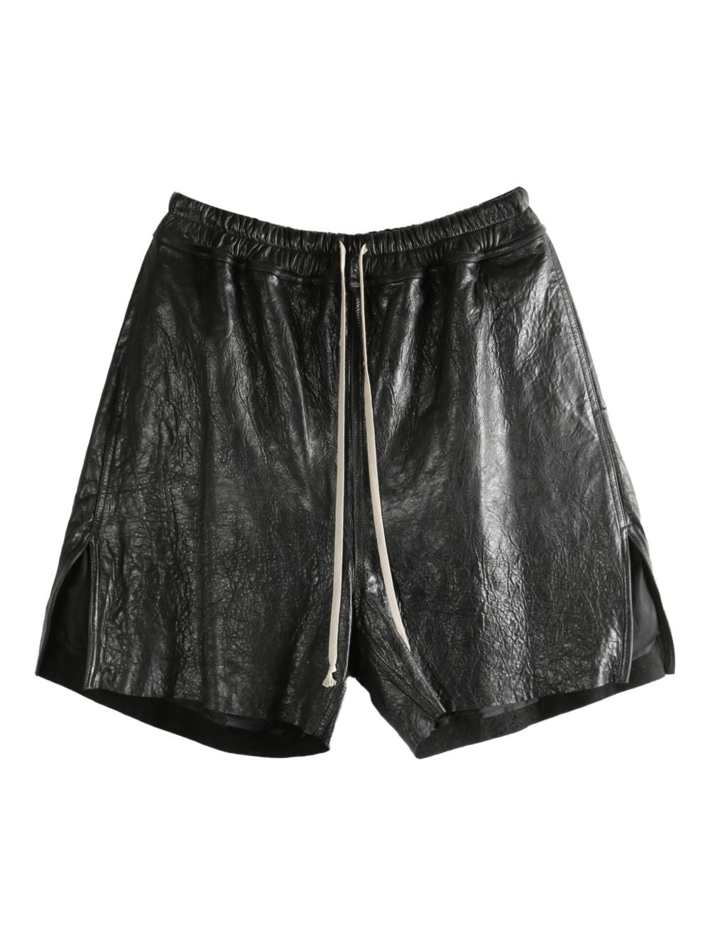 Shorts con coulisse in nero Rick owens - uomo 