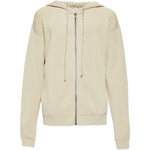 Felpa con zip in beige Rick owens - uomo 