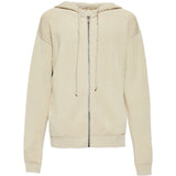 Felpa con zip in beige Rick owens - uomo 