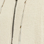 Felpa con zip in beige Rick owens - uomo 