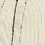 Felpa con zip in beige Rick owens - uomo 