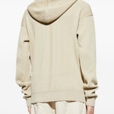 Felpa con zip in beige Rick owens - uomo 