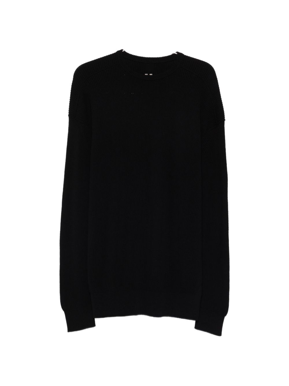 Maglione girocollo a maniche lunghe jumbo in nero Rick owens - uomo 