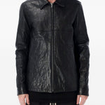 Giacca in pelle in nero Rick Owens - uomo 