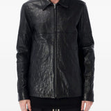 Giacca in pelle in nero Rick Owens - uomo 