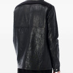 Giacca in pelle in nero Rick Owens - uomo 