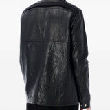 Giacca in pelle in nero Rick Owens - uomo 