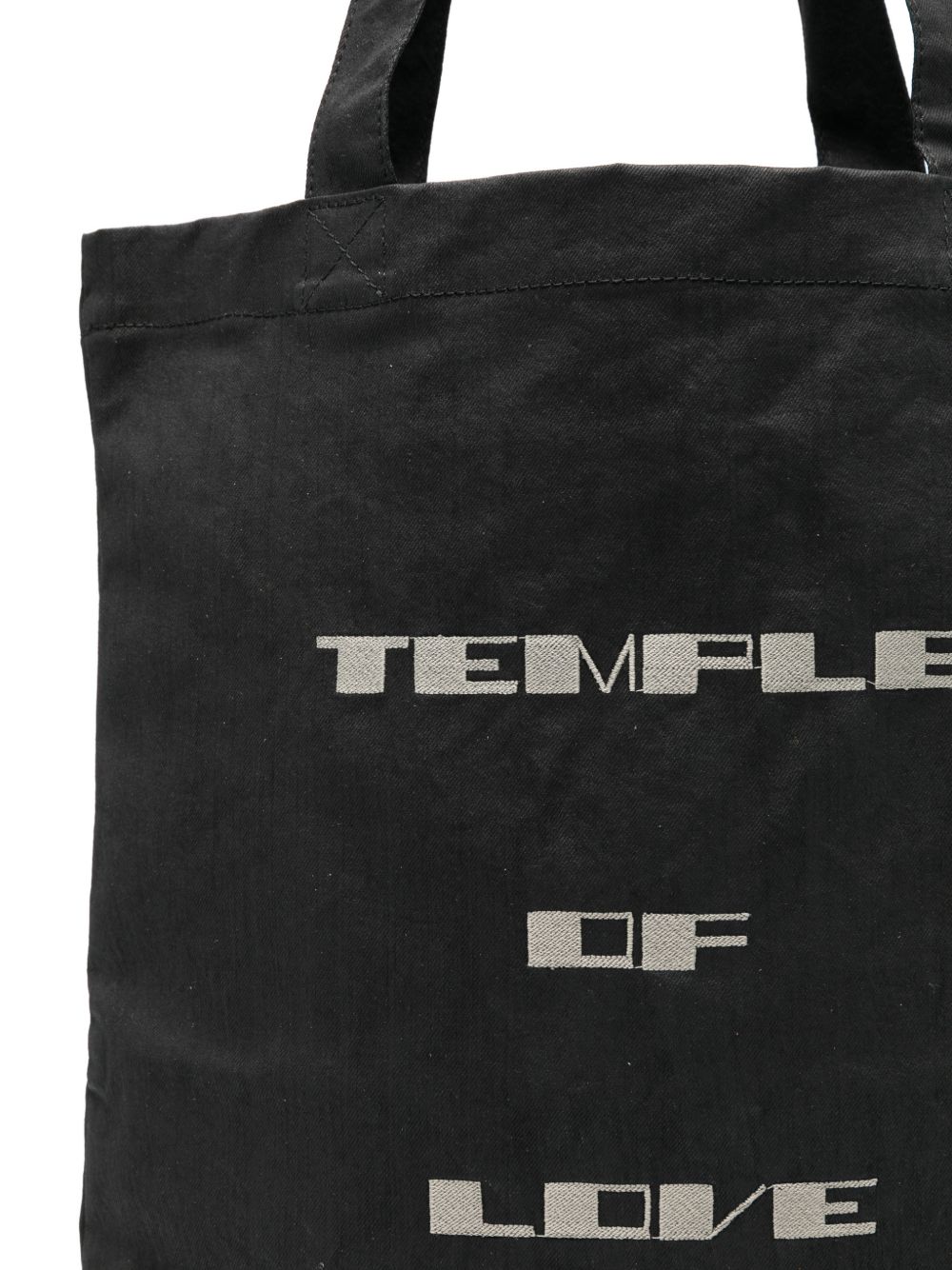 Borsa tote con grafica in nero RICK OWENS DRKSHDW - unisex 