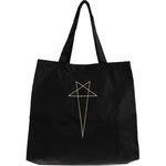 Borsa tote con stampa in nero Rick Owens DRKSHDW - unisex 