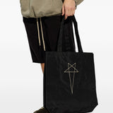 Borsa tote con stampa in nero Rick Owens DRKSHDW - unisex 