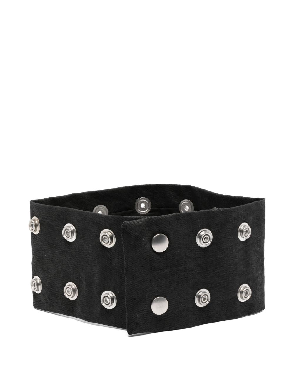 Choker con chiusura a pressione in nero Rick owens drkshdw - unisex 