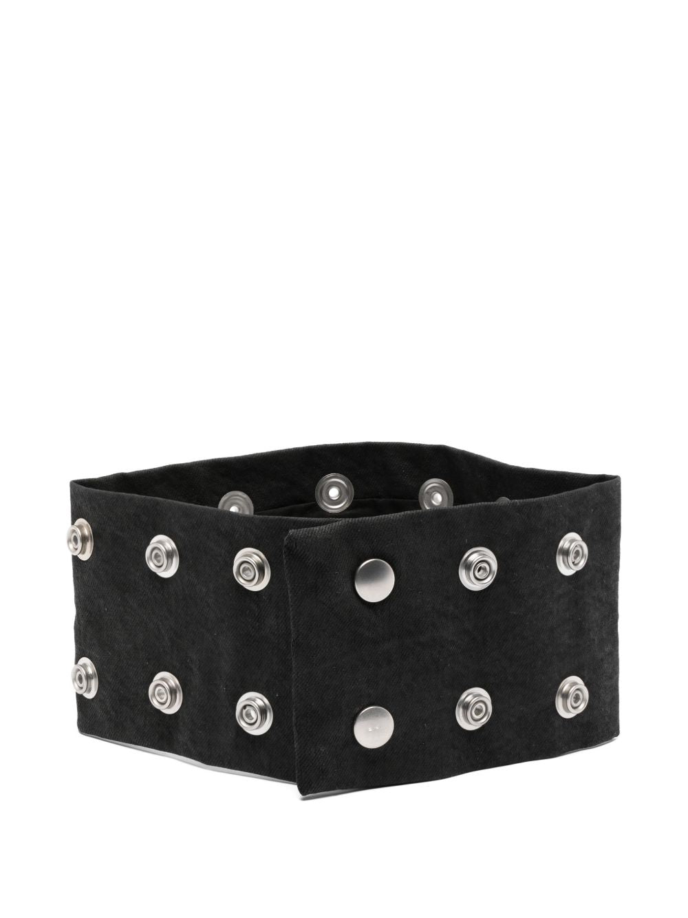 Choker con chiusura a pressione in nero Rick owens drkshdw - unisex 