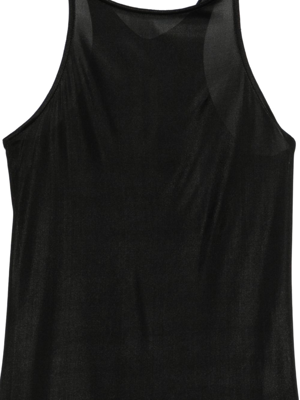 Canotta con scollo olimpionico in nero Rick owens drkshdw - donna 
