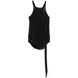 Canotta con scollo olimpionico in nero Rick owens drkshdw - donna 