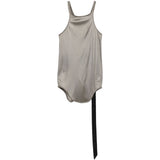 Canotta con scollo olimpionico in grigio Rick owens drkshdw - donna 