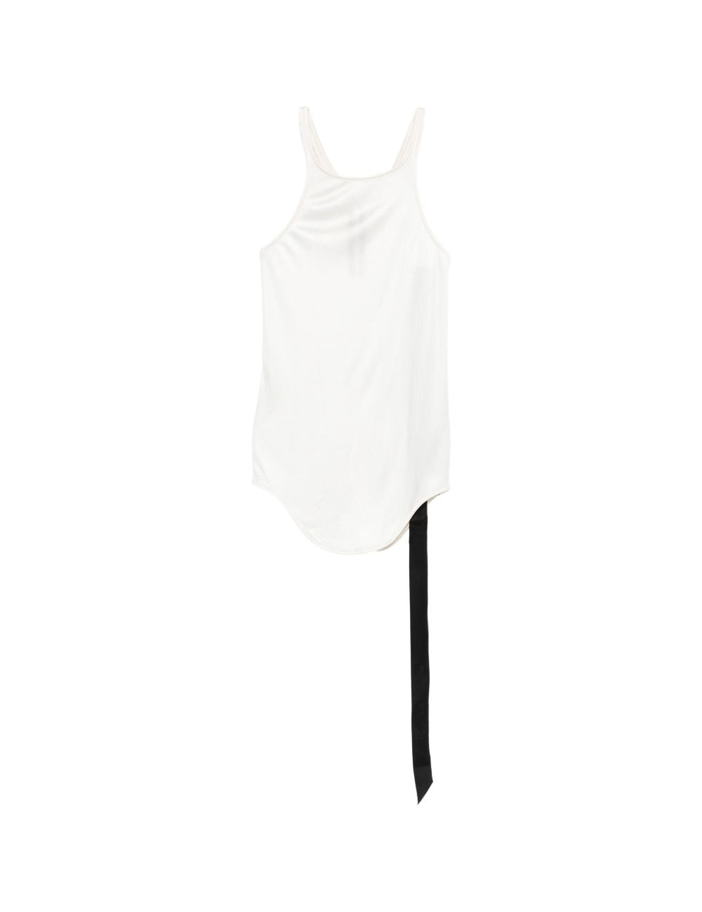 Canotta con scollo olimpionico in bianco Rick owens drkshdw - donna 