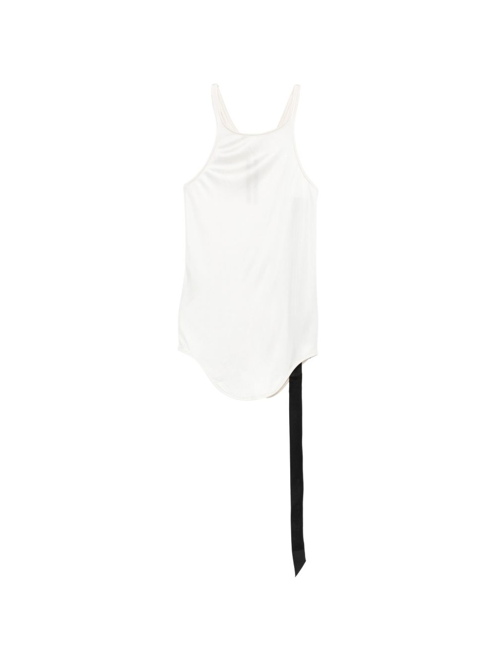 Canotta con scollo olimpionico in bianco Rick owens drkshdw - donna 