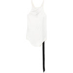 Canotta con scollo olimpionico in bianco Rick owens drkshdw - donna 