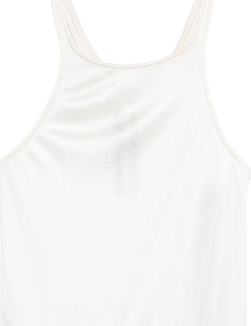 Canotta con scollo olimpionico in bianco Rick owens drkshdw - donna 