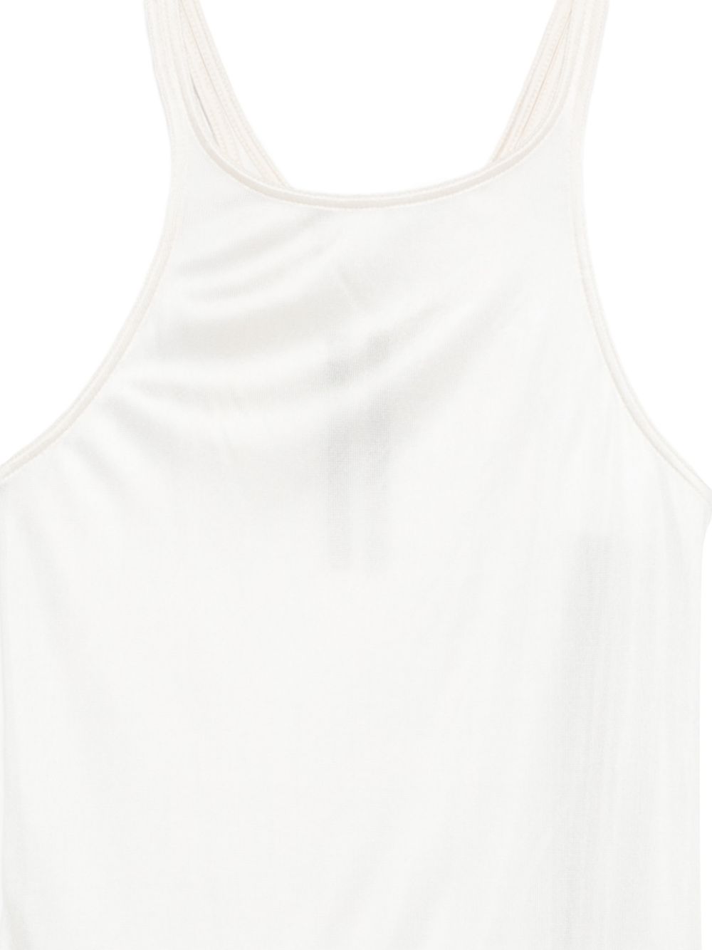 Canotta con scollo olimpionico in bianco Rick owens drkshdw - donna 