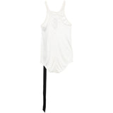 Canotta con scollo olimpionico in bianco Rick owens drkshdw - donna 