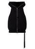 Gilet Cyclops Gimp con cappuccio in nero Rick owens drkshdw - donna