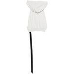 Gilet con cappuccio e zip in bianco Rick owens drkshdw - uomo 