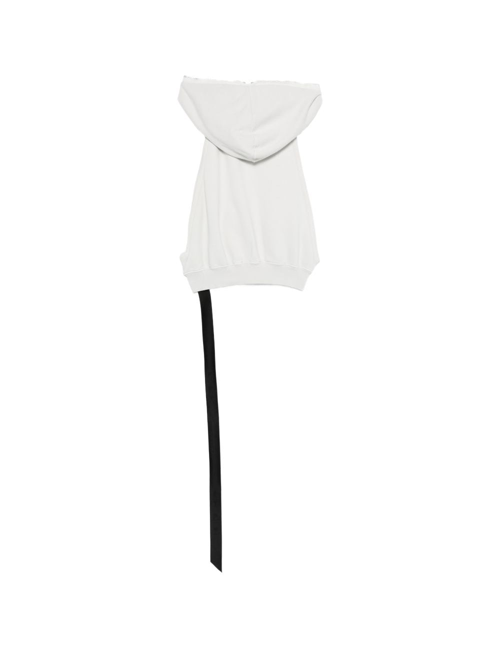 Gilet con cappuccio e zip in bianco Rick owens drkshdw - uomo 
