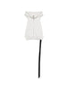 Gilet con cappuccio e zip in bianco Rick owens drkshdw - uomo