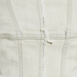 Top a fascia con bordo vivo in bianco Rick owens drkshdw - donna 