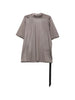 T-shirt a manica corta con nastro in grigio Rick owens drkshdw - donna