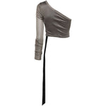 Top monospalla  in grigio Rick owens drkshdw - donna 