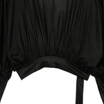 Top a maniche lunghe con cappuccio in nero Rick owens drkshdw - donna 