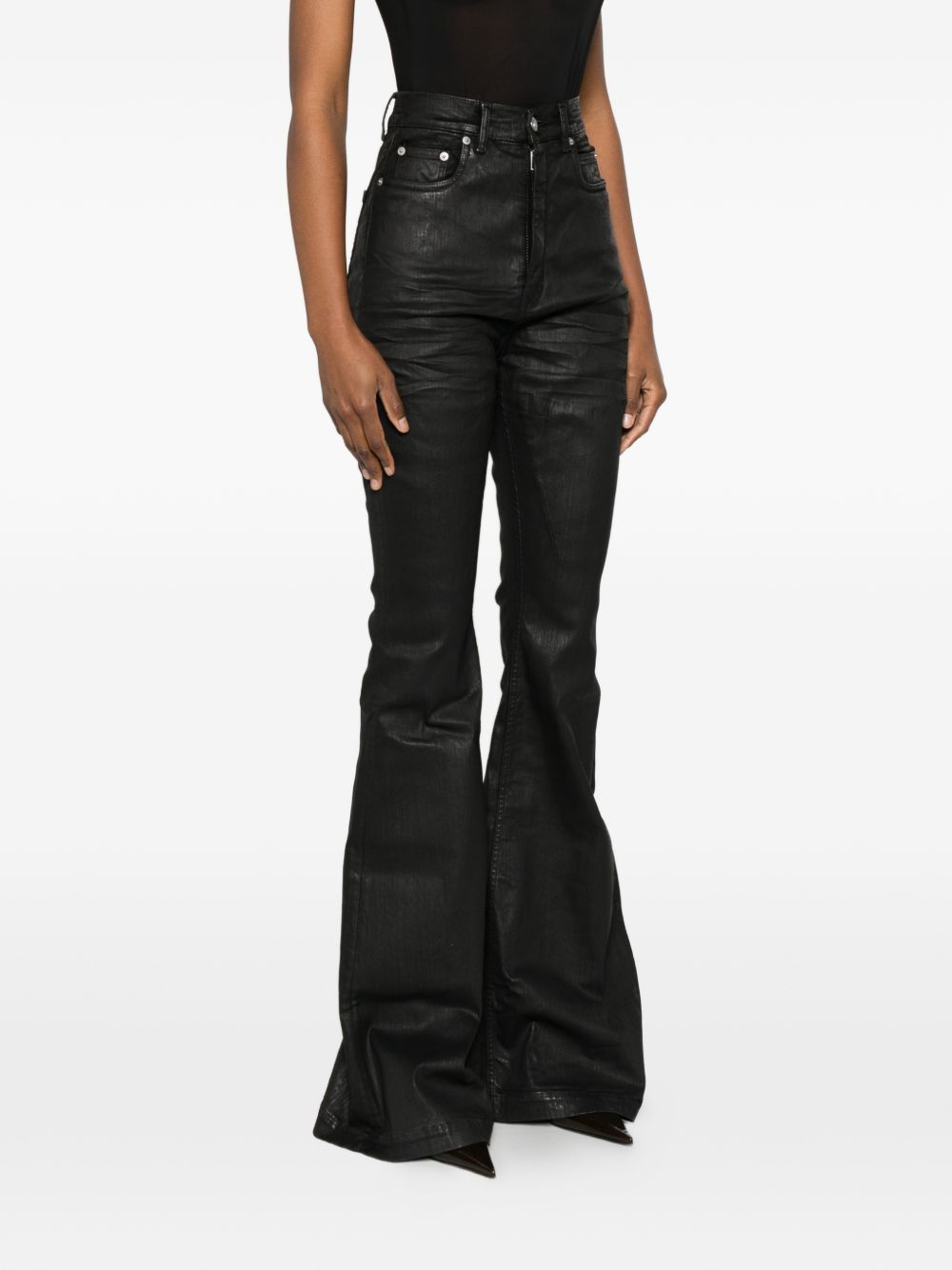 Jeans svasati Bolan in nero Rick owens drkshdw - donna 