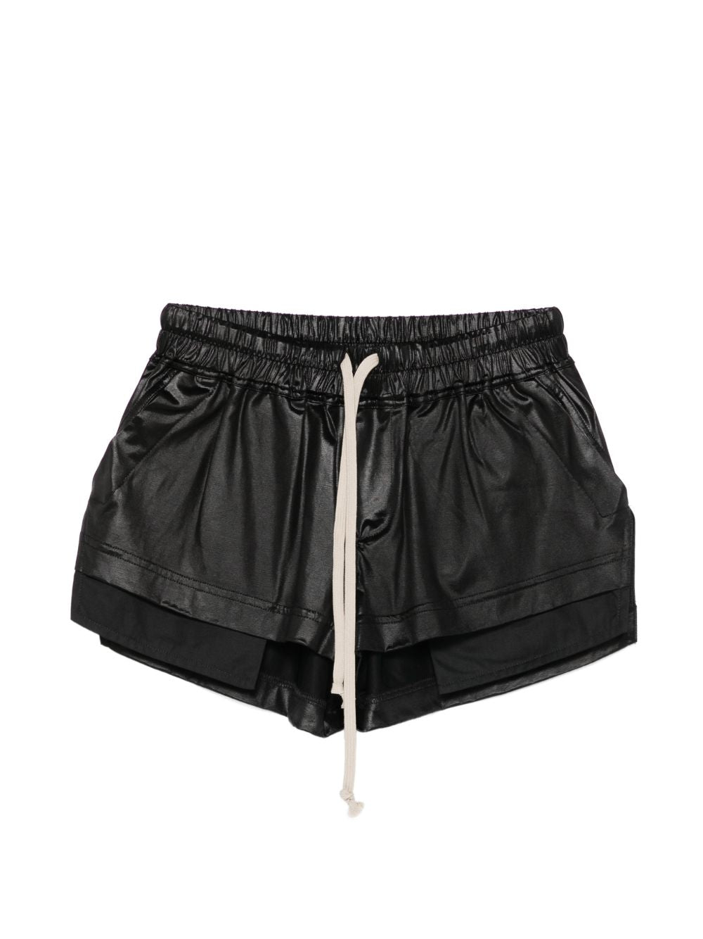 Pantaloncini con coulisse fog in nero Rick owens drkshdw - donna 