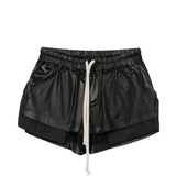 Pantaloncini con coulisse fog in nero Rick owens drkshdw - donna 