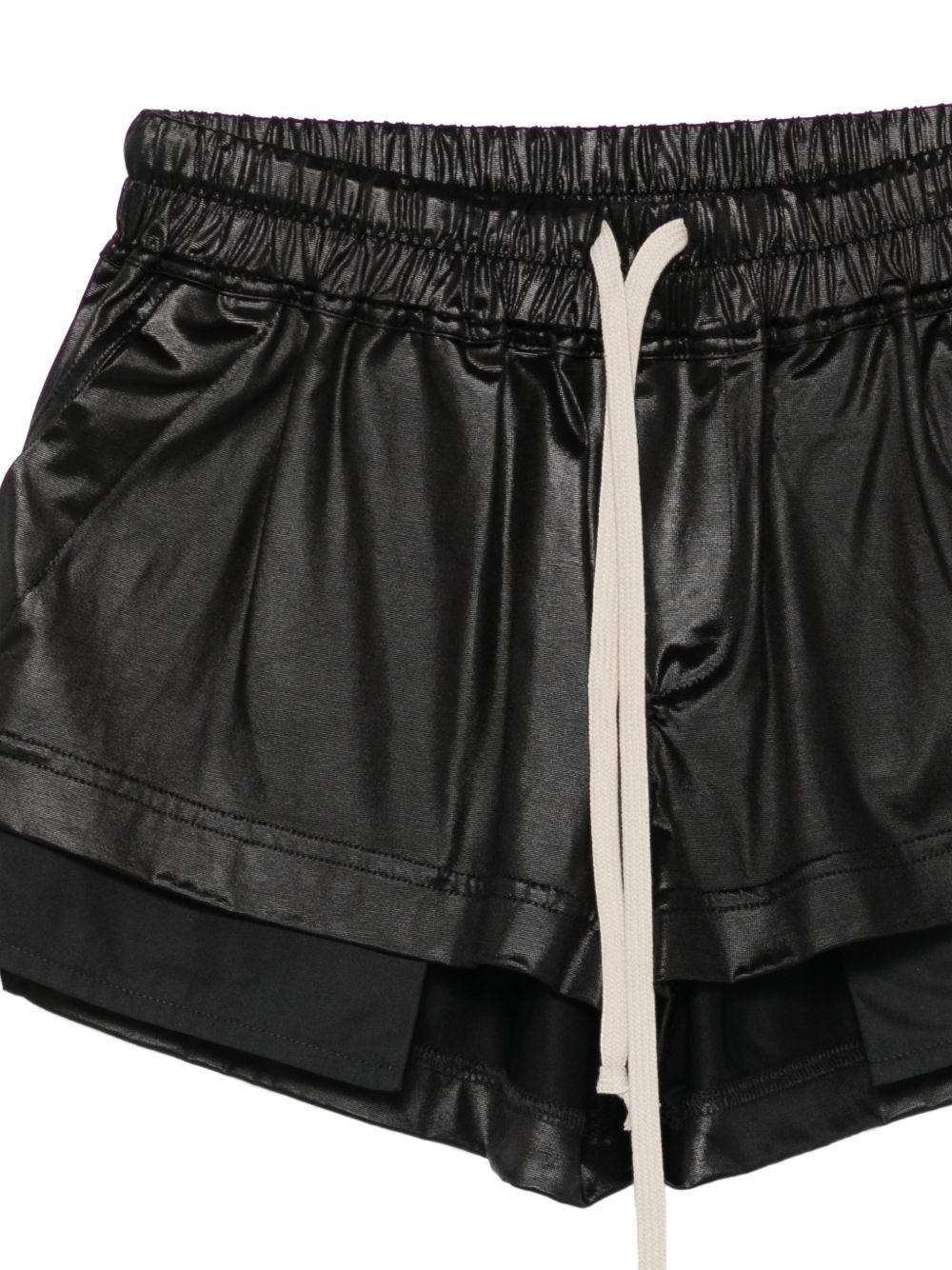 Pantaloncini con coulisse fog in nero Rick owens drkshdw - donna 