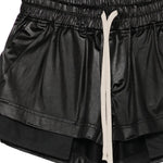 Pantaloncini con coulisse fog in nero Rick owens drkshdw - donna 