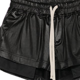 Pantaloncini con coulisse fog in nero Rick owens drkshdw - donna 