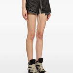 Shorts con coulisse fog in nero Rick owens drkshdw - donna 
