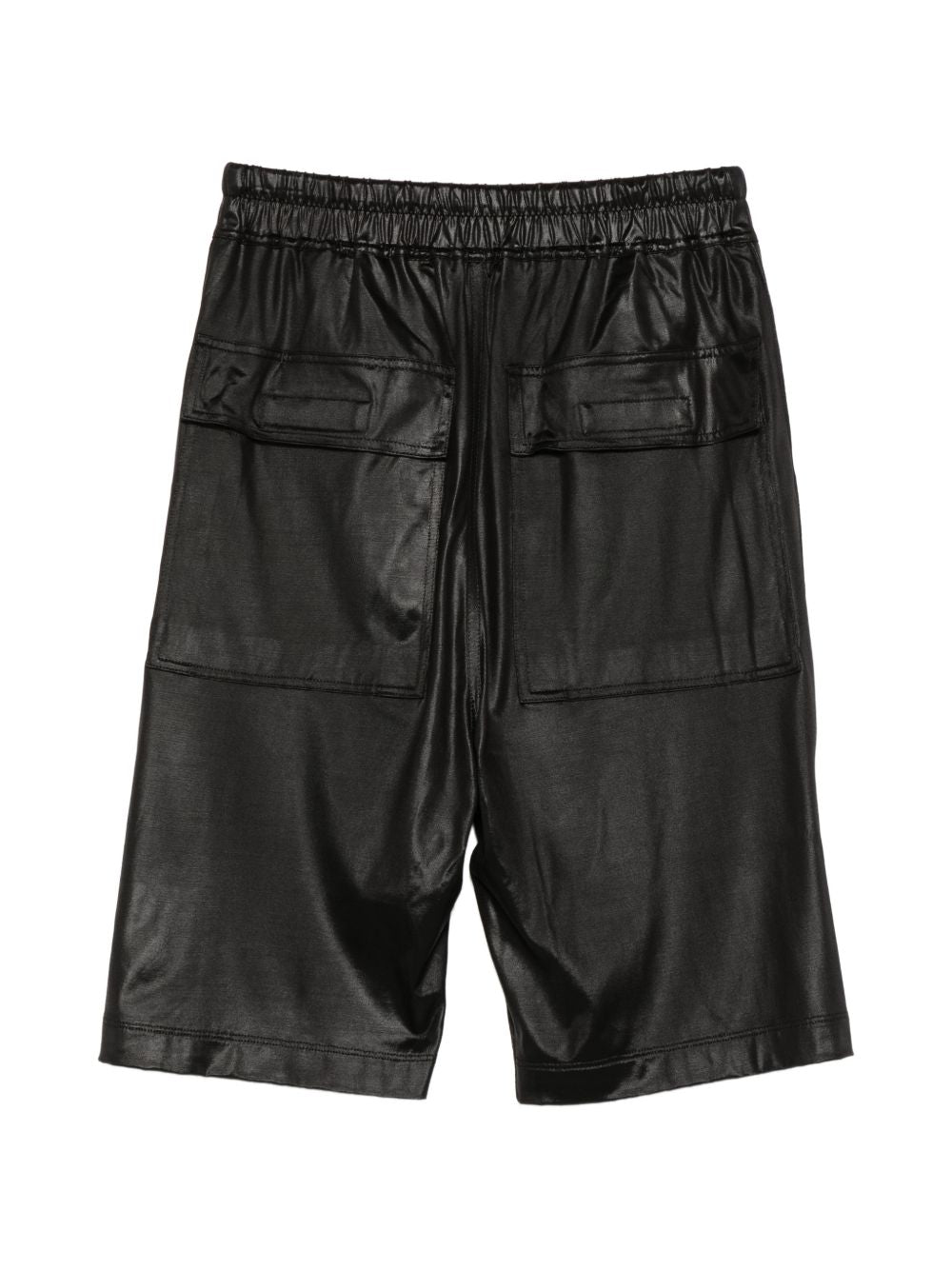 Pantaloncini con bottoni e coulisse in nero Rick owens drkshdw - donna 