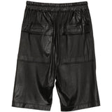 Pantaloncini con bottoni e coulisse in nero Rick owens drkshdw - donna 