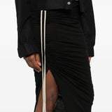 Gonna lunga con coulisse edfu in nero Rick owens drkshdw - donna 
