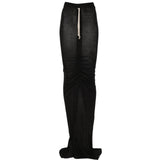 Gonna lunga con coulisse edfu in nero Rick owens drkshdw - donna 