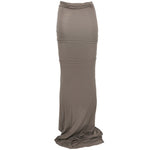 Gonna lunga Soft Edfu con spacco in grigio Rick owens drkshdw - donna 