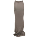 Gonna lunga Soft Edfu con spacco in grigio Rick owens drkshdw - donna 