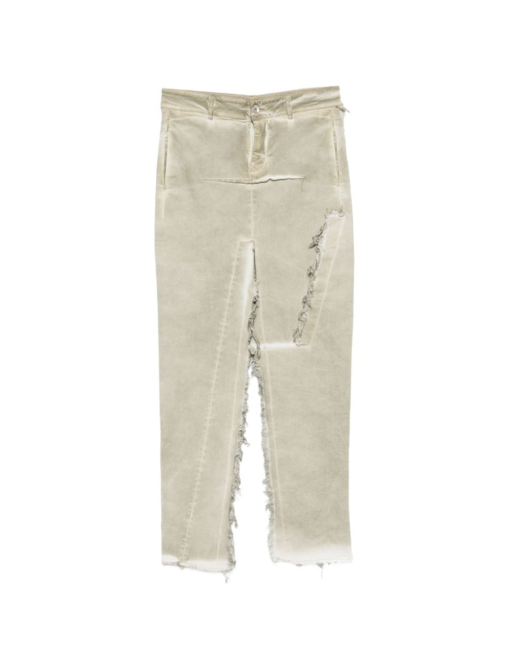 Gonna con effetto vissuto in beige Rick owens drkshdw - donna 