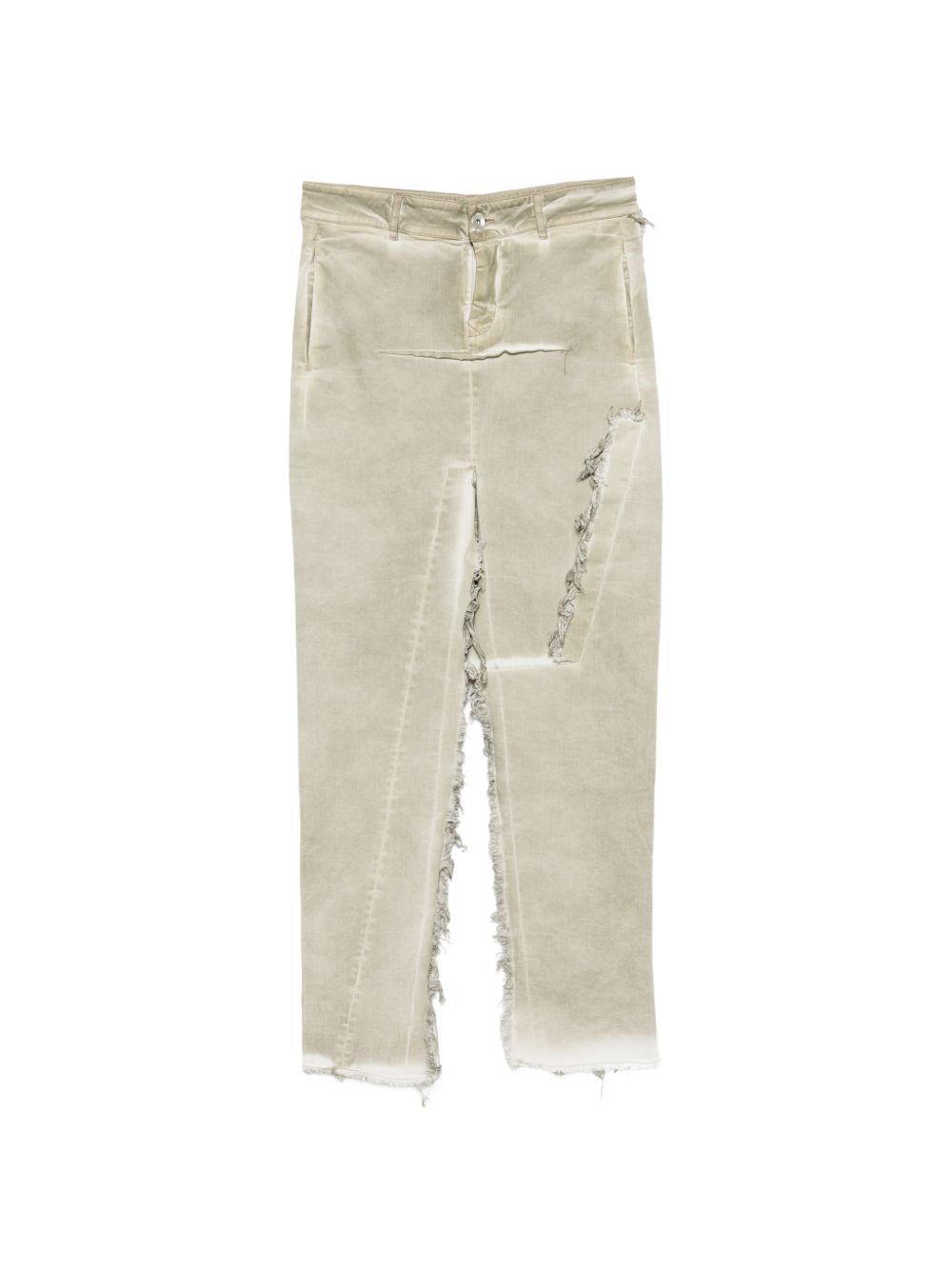 Gonna con effetto vissuto in beige Rick owens drkshdw - donna 