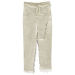 Gonna con effetto vissuto in beige Rick owens drkshdw - donna 