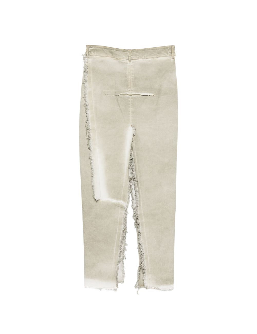 Gonna con effetto vissuto in beige Rick owens drkshdw - donna 
